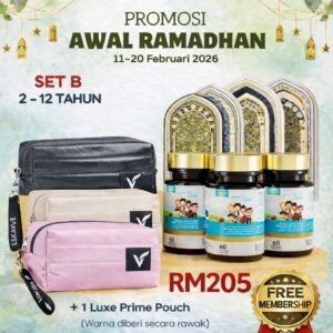 Promosi Ramadhan Set B - 3 Mindtropic Junior + Free Pouch & Sejadah